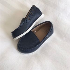 Janie and Jack Navy Blue Toddler Boy Dress Shoes